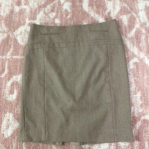 Tan pencil skirt
